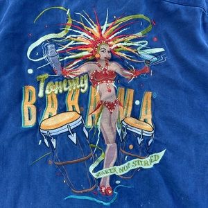 Vintage 100% Silk Embroidered L Tommy Bahama Mens Shirt Short Sleeve Art on back